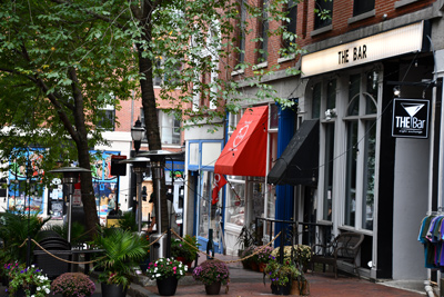 Exchange Street in downtown Portland, Maine