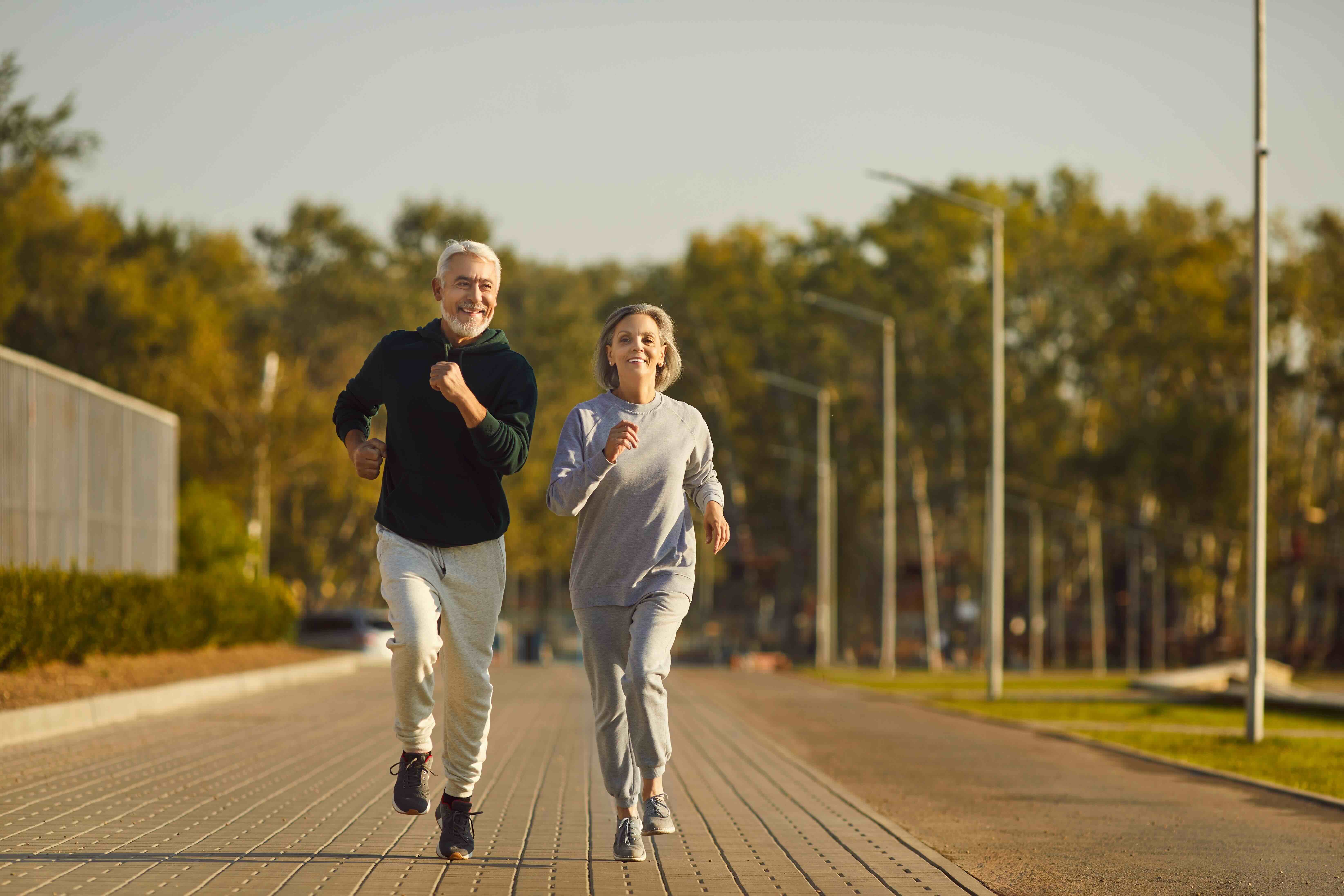 active couple achieving their resolutions