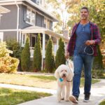 man taking a walk to recharge his energy and prevent burnout