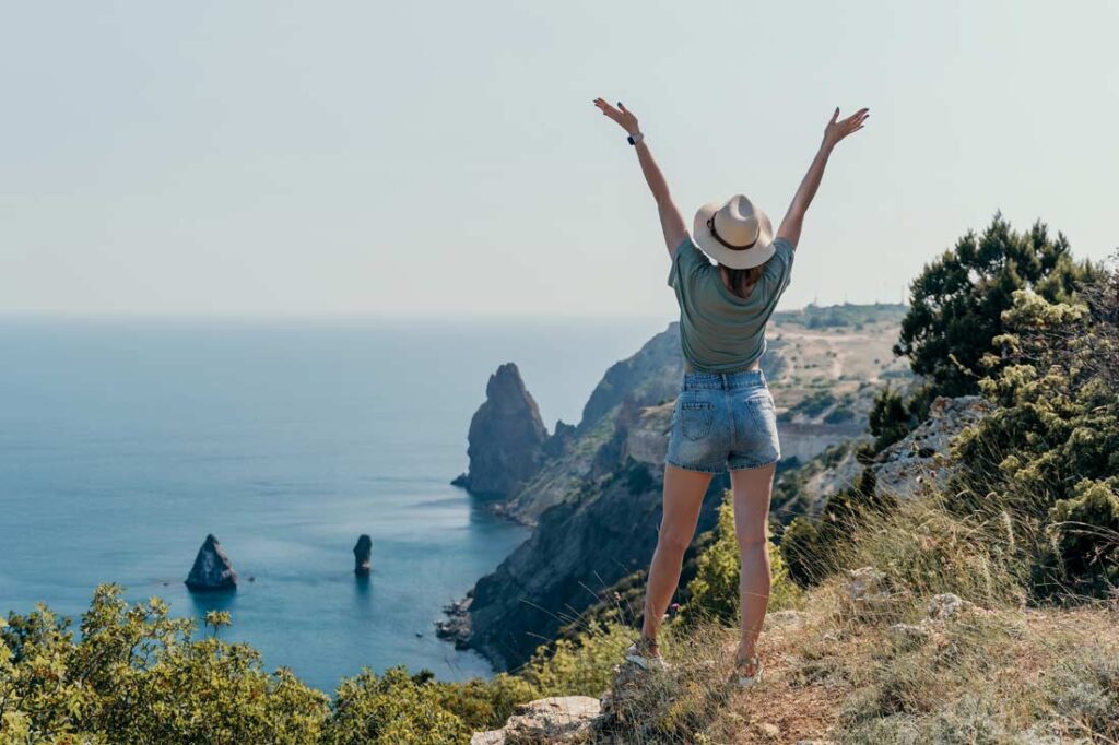 Young women starting out on a new adventure exemplifying quotes about new beginnings