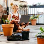 woman spring cleaning her life by making time for gardening passion