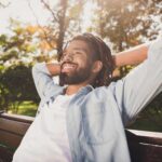 man spending time to self-reflect to thrive in a crisis