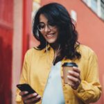 woman drinking coffee to boost energy