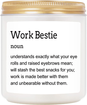 work bestie candle best gifts for coworkers