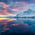 Antarctic sunset landscape on a seabourn antarctica cruise with merel dalebout