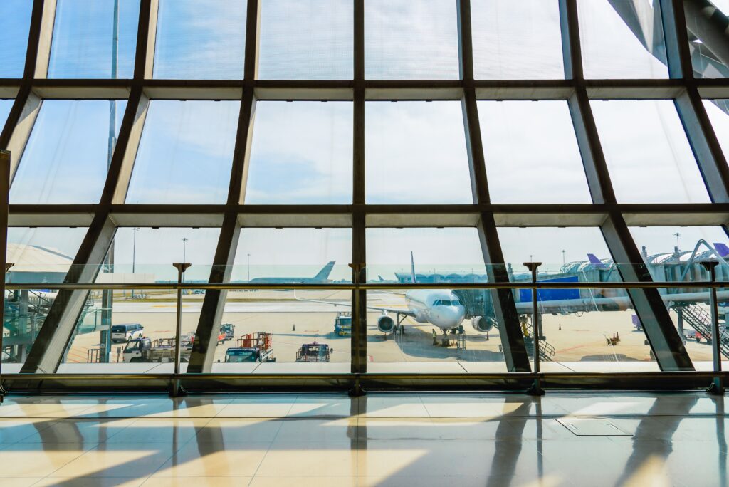 inside of an airport