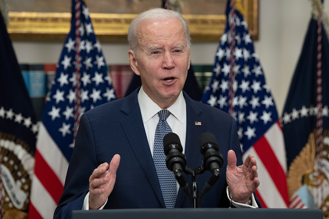 President Joe Biden speaking