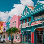 Downtown Kralendijk capital of Bonaire, the best island in the Caribbean to retire to