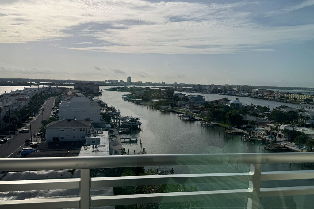 AC Hotel Clearwater Beach balcony view of water