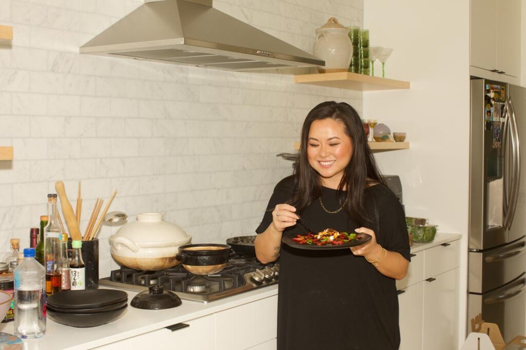 jing gao of fly by jing in her kitchen