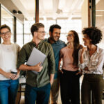 A group of happy employees