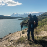 Karthika Gupta in hiking gear on the Fjallraven Classic.