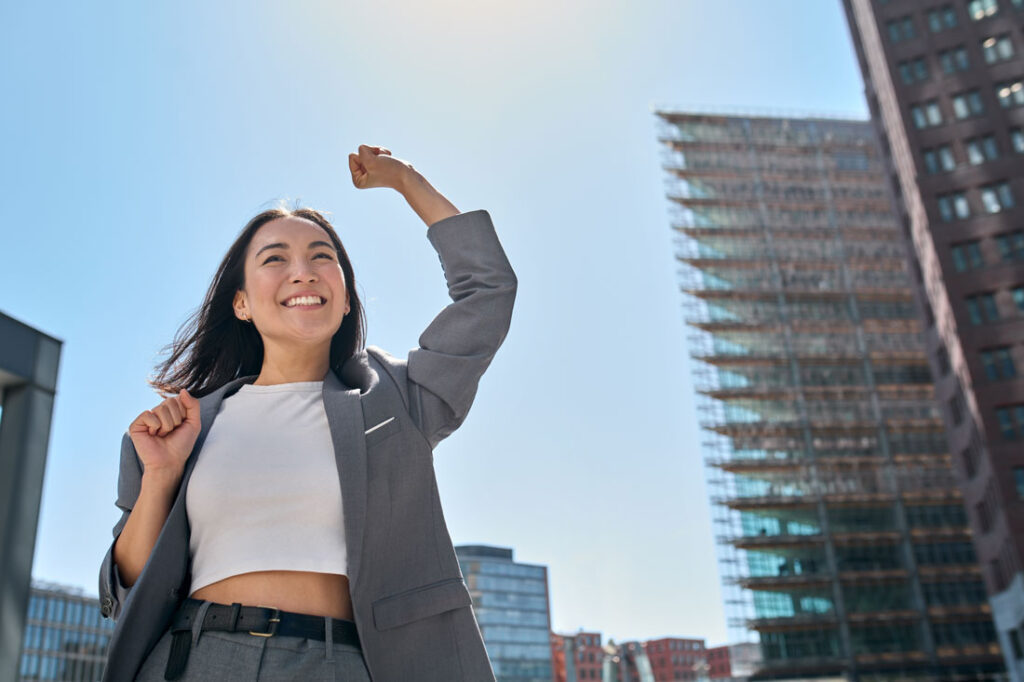 happy professional woman finding true success beyond validation