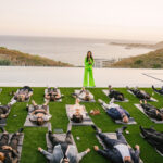 group of people doing guided HypnoBreathwork