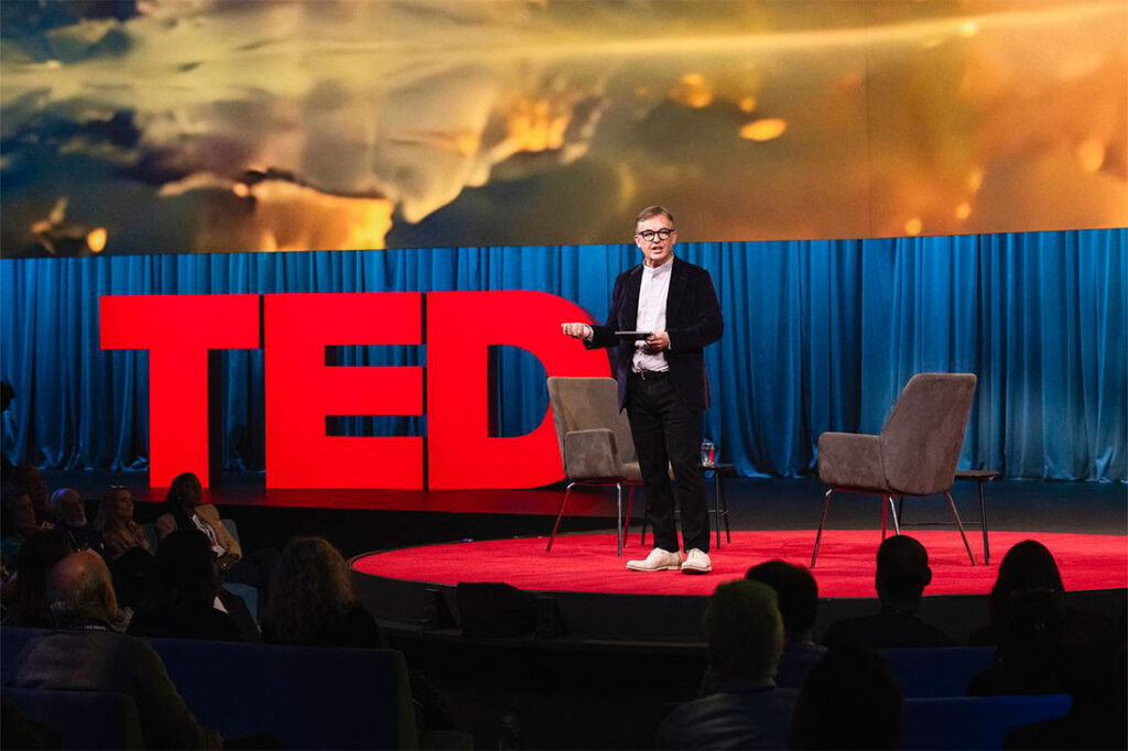 Chris Anderson on TED stage